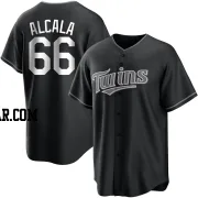 Jorge Alcala Men's Minnesota Twins Black/White Replica Jersey