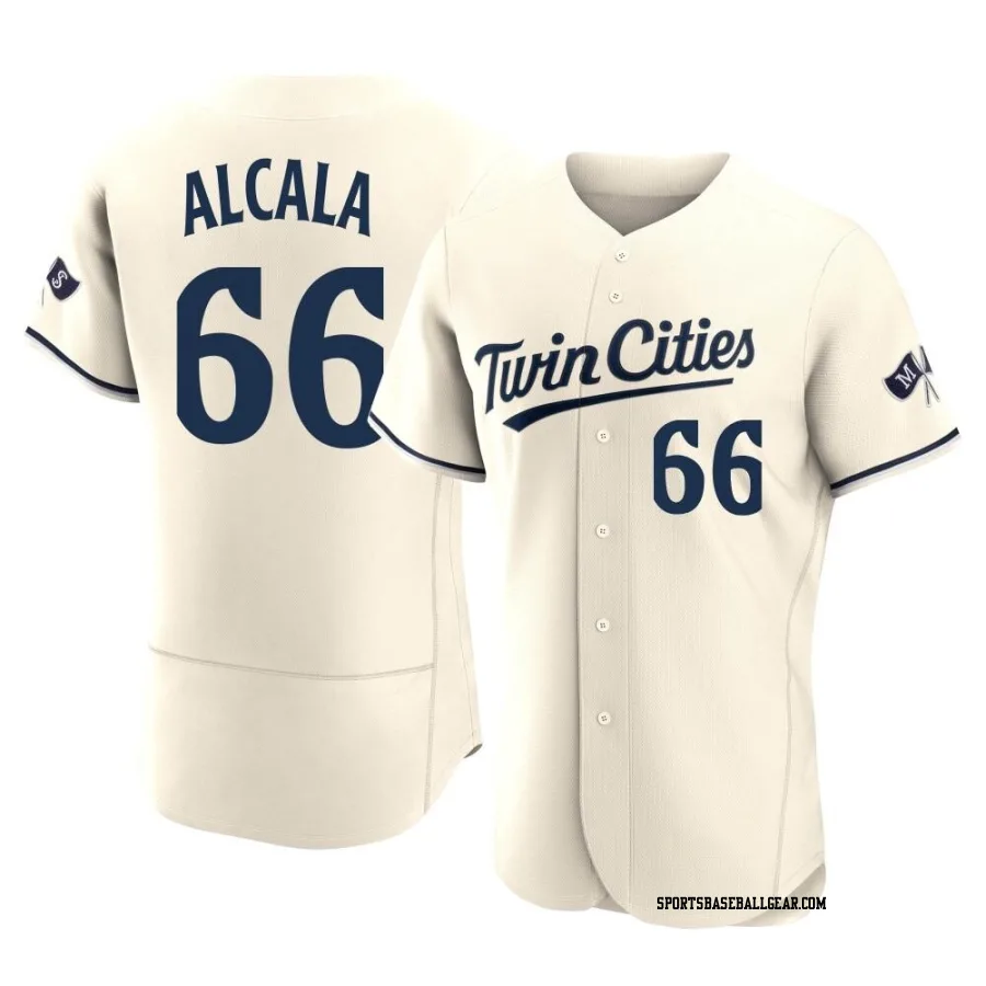 Jorge Alcala Men's Minnesota Twins Cream Authentic Alternate 2023 Jersey