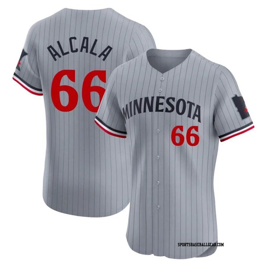 Jorge Alcala Men's Minnesota Twins Gray Elite Road Jersey