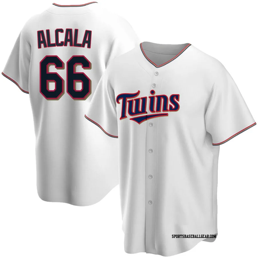 Jorge Alcala Men's Minnesota Twins White Replica Home Jersey