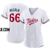 Jorge Alcala Women's Minnesota Twins White Authentic Home Jersey