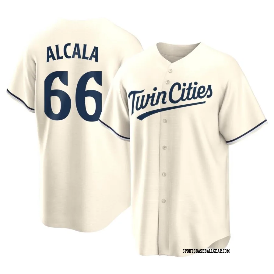 Jorge Alcala Youth Minnesota Twins Cream Replica Alternate Jersey