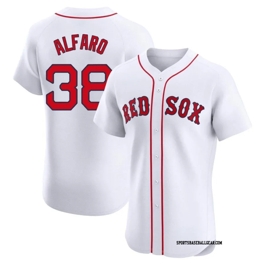 Jorge Alfaro Men's Boston Red Sox White Elite Home Jersey