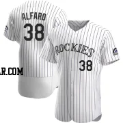 Jorge Alfaro Men's Colorado Rockies White Authentic Home Jersey