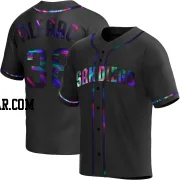 Jorge Alfaro Men's San Diego Padres Black Holographic Replica Alternate Jersey