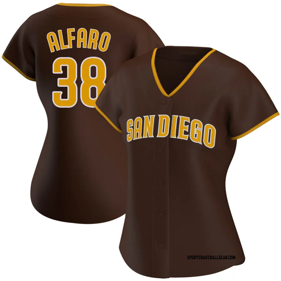 Jorge Alfaro Women's San Diego Padres Brown Replica Road Jersey