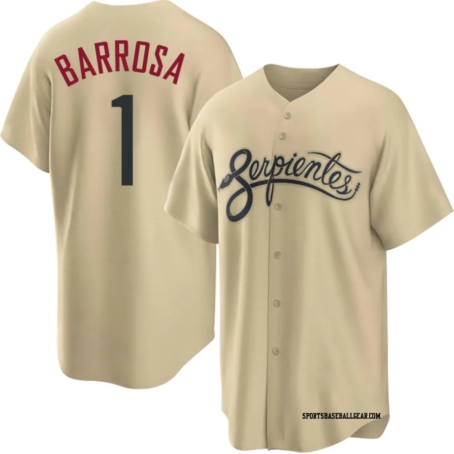 Jorge Barrosa Men's Arizona Diamondbacks Gold Replica 2021 City Connect Cool Base Jersey