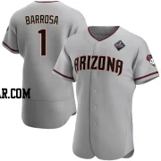 Jorge Barrosa Men's Arizona Diamondbacks Gray Authentic Road 2023 World Series Jersey