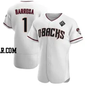 Jorge Barrosa Men's Arizona Diamondbacks White Authentic Crimson Home 2023 World Series Jersey