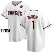 Jorge Barrosa Men's Arizona Diamondbacks White Replica Home 2023 World Series Jersey