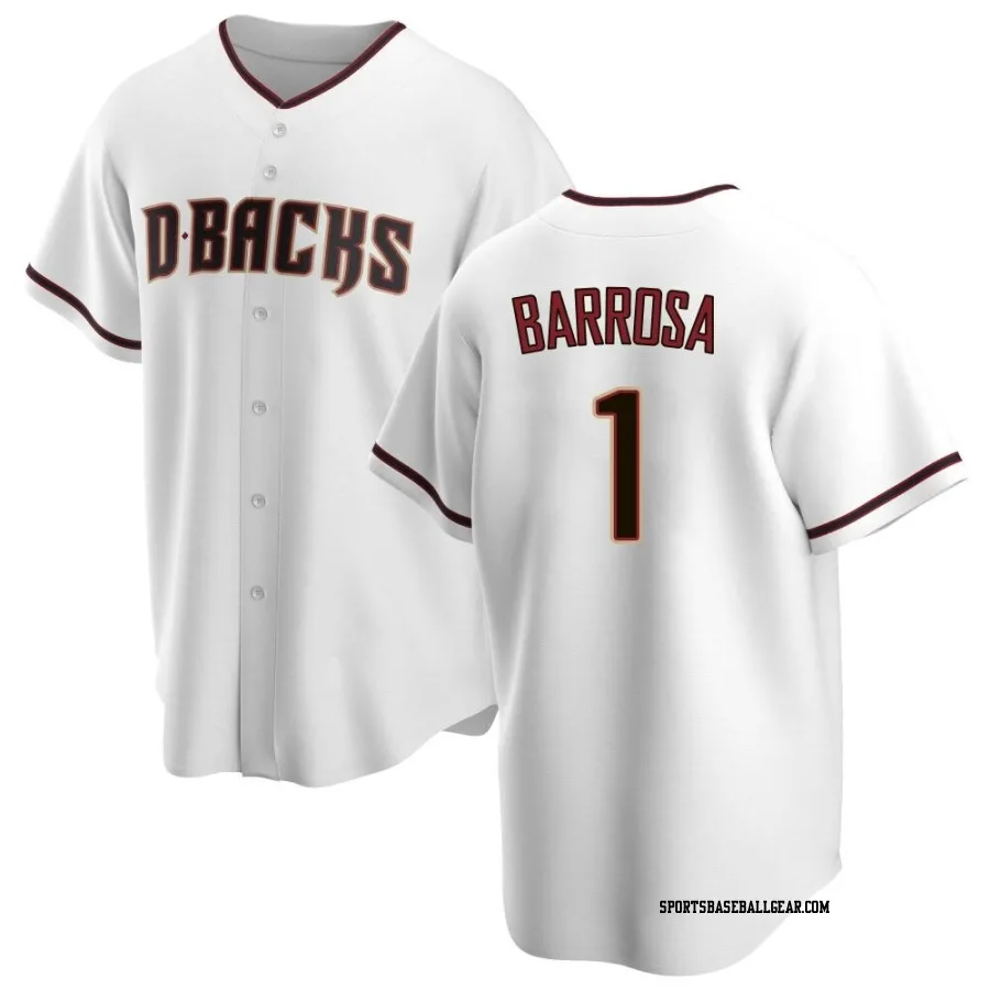 Jorge Barrosa Men's Arizona Diamondbacks White Replica Home Jersey