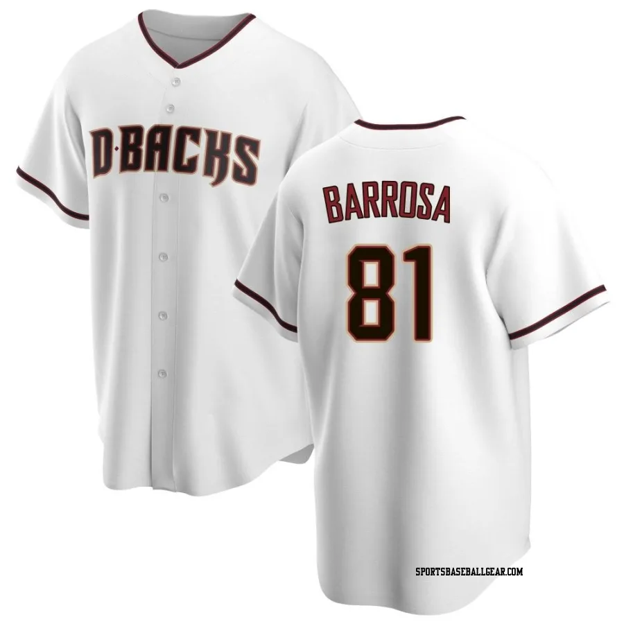 Jorge Barrosa Men's Arizona Diamondbacks White Replica Home Jersey