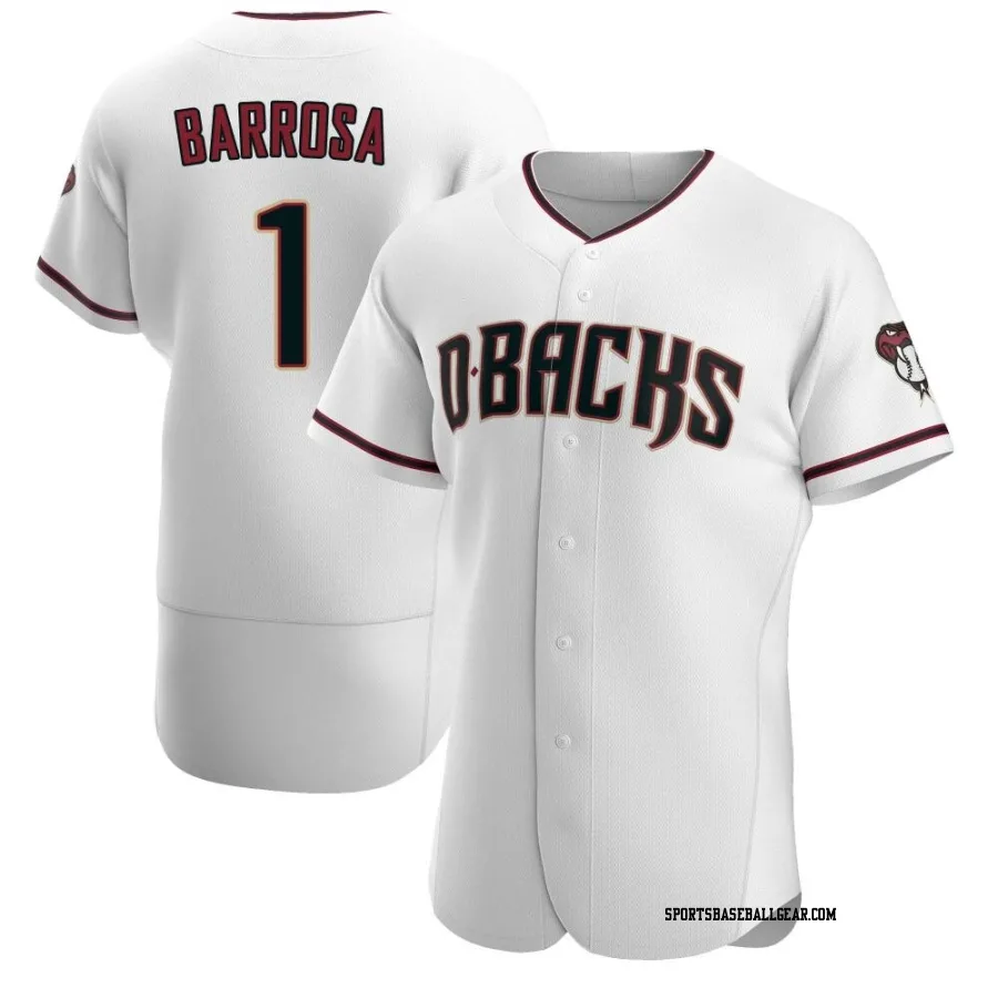 Jorge Barrosa Men's Arizona Diamondbacks White/Crimson Authentic Home Jersey