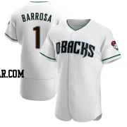 Jorge Barrosa Men's Arizona Diamondbacks White/Teal Authentic Alternate Jersey