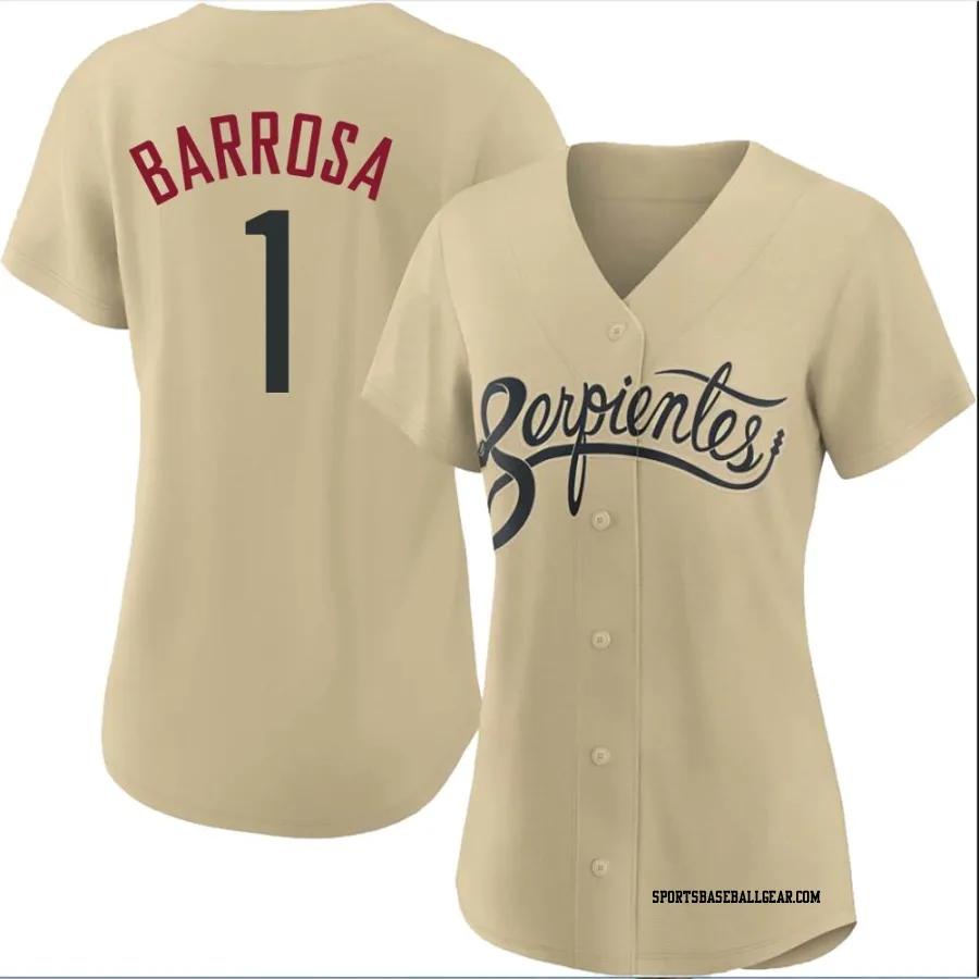 Jorge Barrosa Women's Arizona Diamondbacks Gold Authentic 2021 City Connect Cool Base Jersey