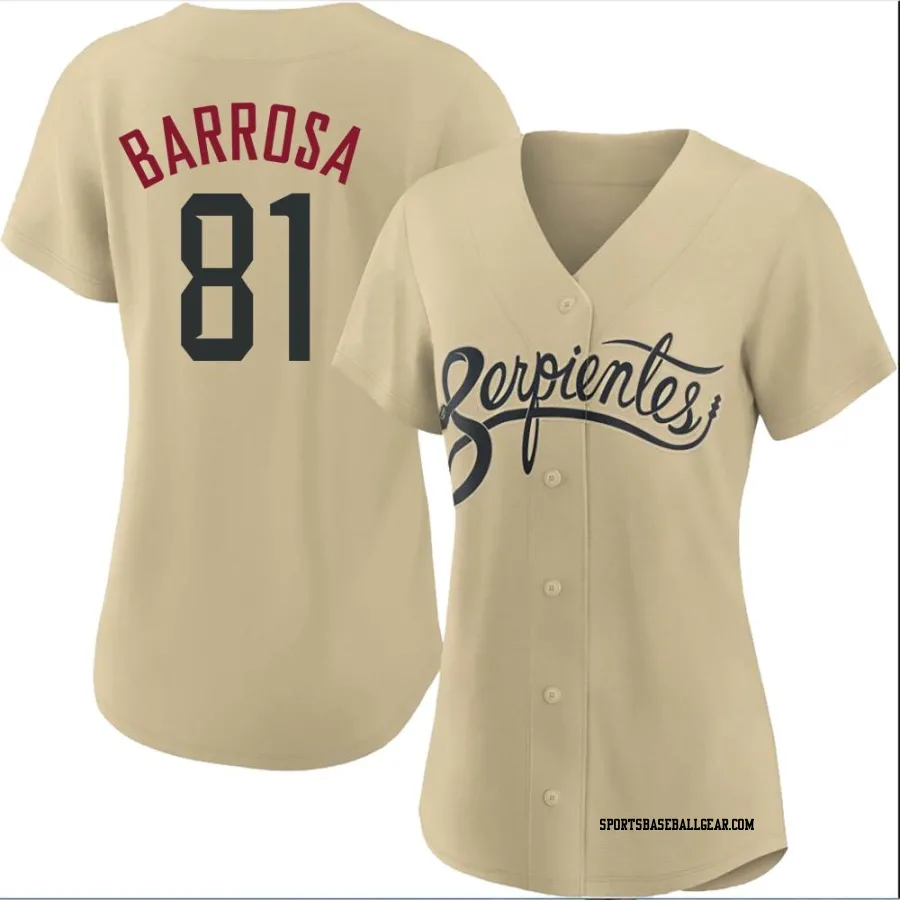 Jorge Barrosa Women's Arizona Diamondbacks Gold Authentic 2021 City Connect Cool Base Jersey