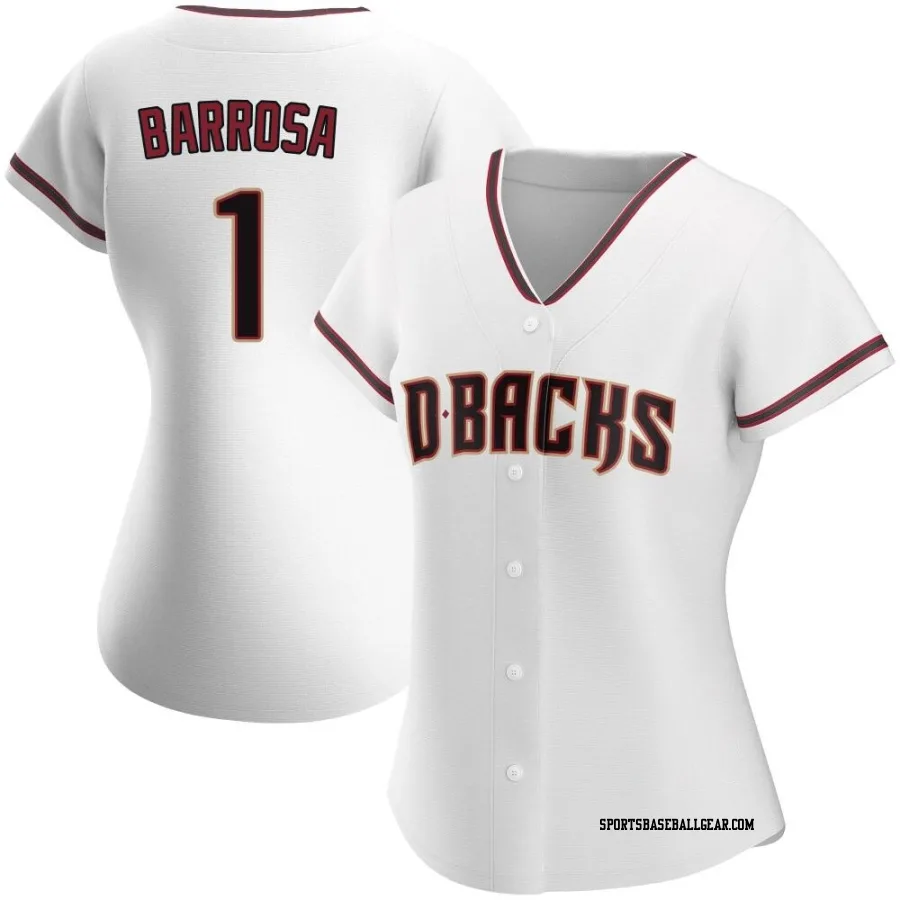 Jorge Barrosa Women's Arizona Diamondbacks White Authentic Home Jersey