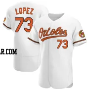 Jorge Lopez Men's Baltimore Orioles White Authentic Home Jersey