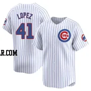 Jorge Lopez Men's Chicago Cubs White Limited Home Jersey