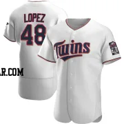 Jorge Lopez Men's Minnesota Twins White Authentic Home Jersey