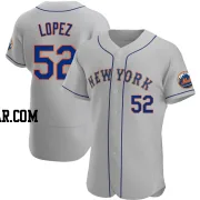 Jorge Lopez Men's New York Mets Gray Authentic Road Jersey