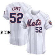 Jorge Lopez Men's New York Mets White Elite Home Jersey