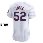 Jorge Lopez Men's New York Mets White Elite Home Jersey