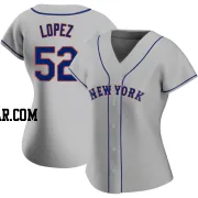 Jorge Lopez Women's New York Mets Gray Authentic Road Jersey