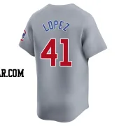 Jorge Lopez Youth Chicago Cubs Gray Limited Road Jersey