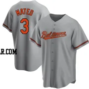 Jorge Mateo Men's Baltimore Orioles Gray Replica Road Jersey