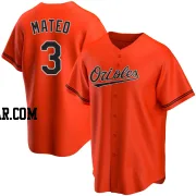 Jorge Mateo Men's Baltimore Orioles Orange Replica Alternate Jersey