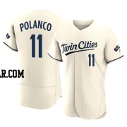 Jorge Polanco Men's Minnesota Twins Cream Authentic Alternate 2023 Jersey