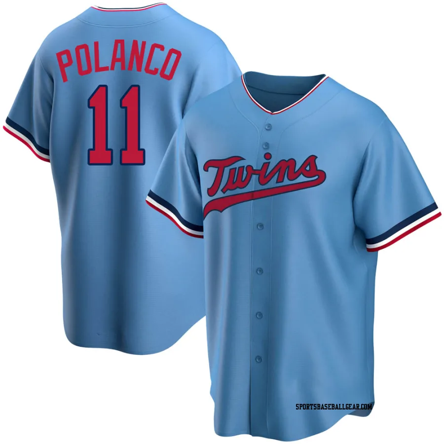 Jorge Polanco Men's Minnesota Twins Light Blue Replica Alternate Jersey