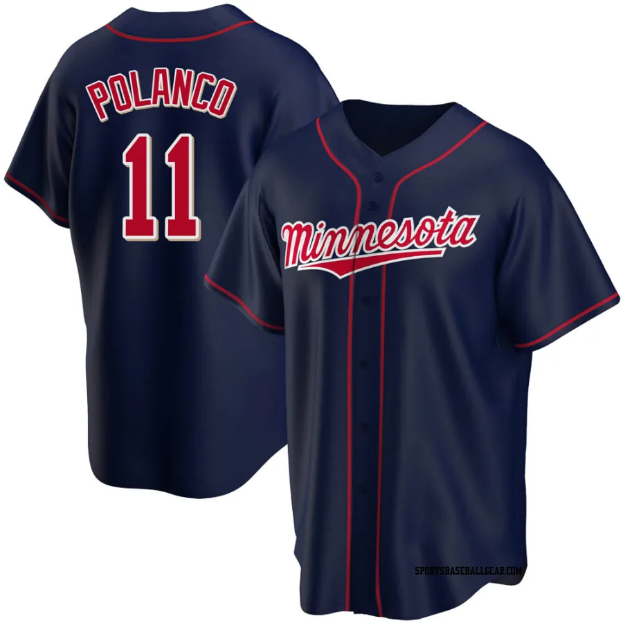 Jorge Polanco Men's Minnesota Twins Navy Replica Alternate Team Jersey