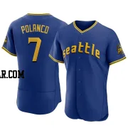 Jorge Polanco Men's Seattle Mariners Royal Authentic 2023 City Connect Jersey