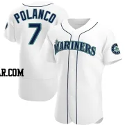 Jorge Polanco Men's Seattle Mariners White Authentic Home Jersey