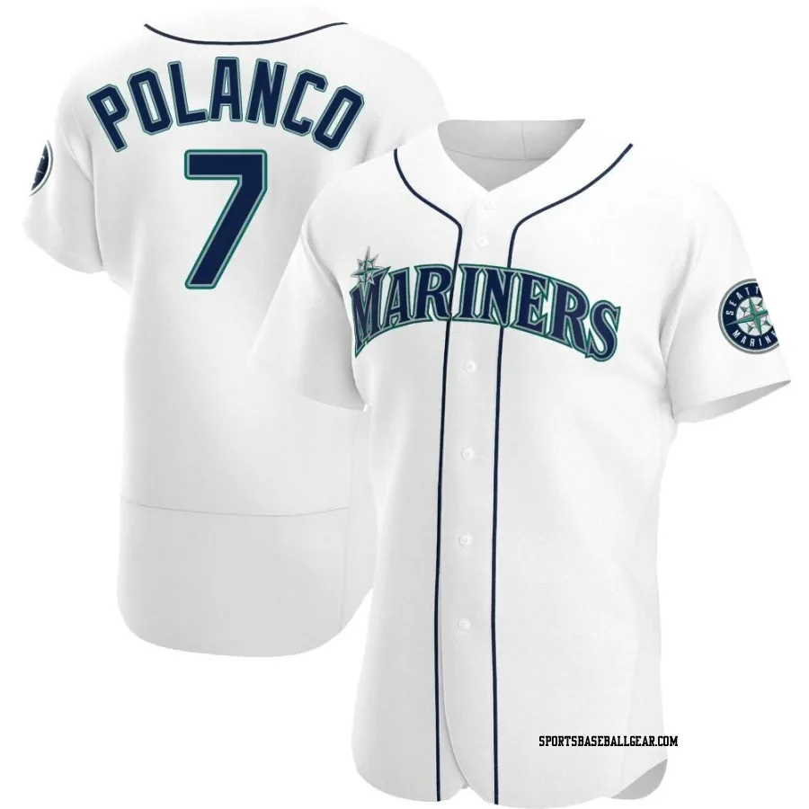 Jorge Polanco Men's Seattle Mariners White Authentic Home Jersey