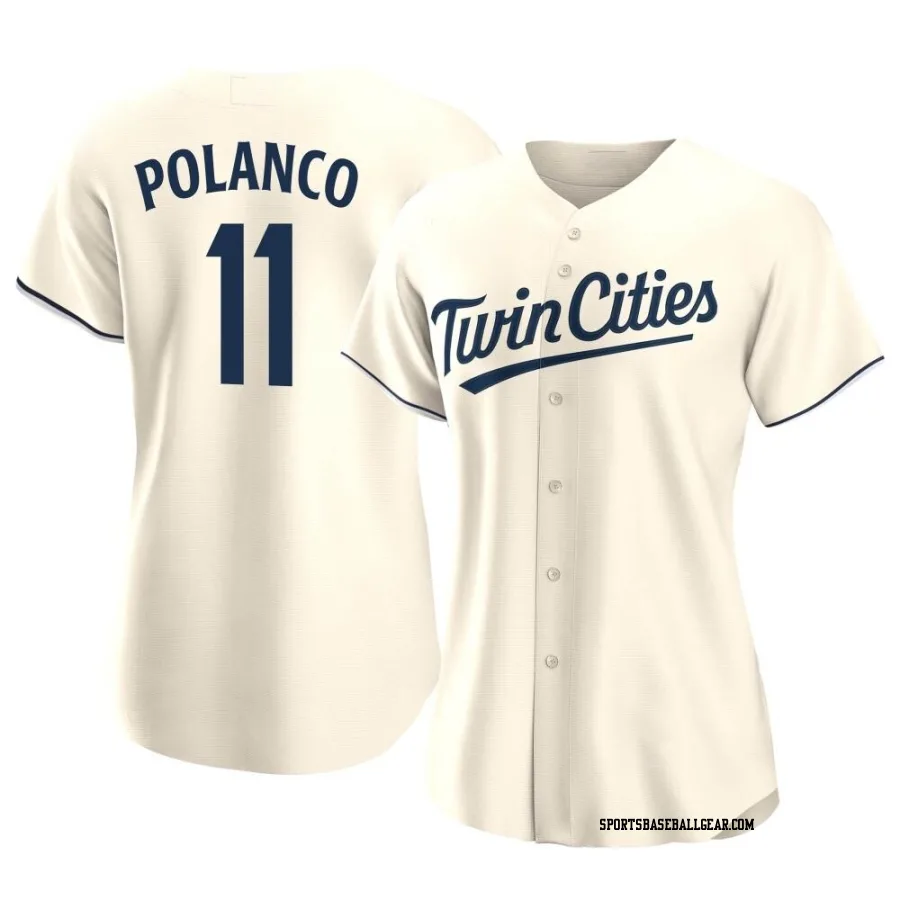 Jorge Polanco Women's Minnesota Twins Cream Authentic Alternate Jersey