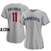 Jorge Polanco Women's Minnesota Twins Gray Authentic Road Jersey