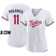 Jorge Polanco Women's Minnesota Twins White Authentic Home Jersey