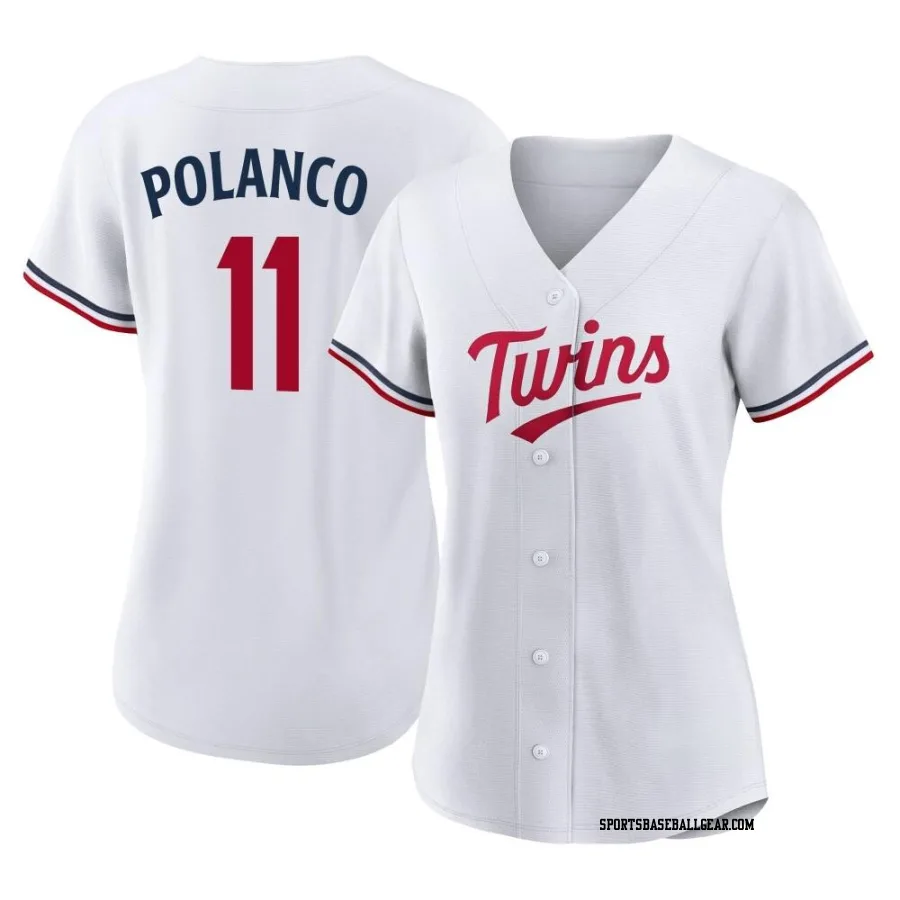 Jorge Polanco Women's Minnesota Twins White Authentic Home Jersey