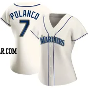 Jorge Polanco Women's Seattle Mariners Cream Authentic Alternate Jersey