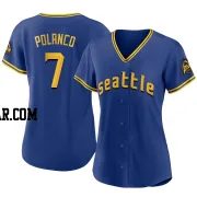 Jorge Polanco Women's Seattle Mariners Royal Authentic 2023 City Connect Jersey