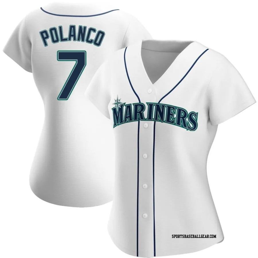 Jorge Polanco Women's Seattle Mariners White Authentic Home Jersey