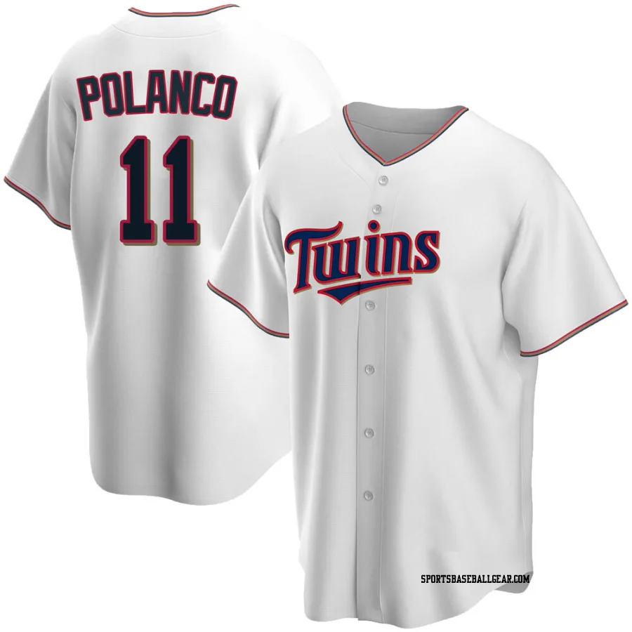 Jorge Polanco Youth Minnesota Twins White Replica Home Jersey