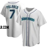 Jorge Polanco Youth Seattle Mariners White Replica Home Jersey