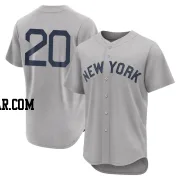 Jorge Posada Men's New York Yankees Gray Authentic 2021 Field of Dreams Jersey