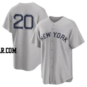 Jorge Posada Men's New York Yankees Gray Replica 2021 Field of Dreams Jersey