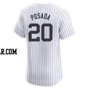 Jorge Posada Men's New York Yankees White Elite Home Jersey