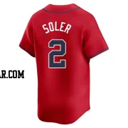 Jorge Soler Men's Atlanta Braves Red Limited Alternate Jersey